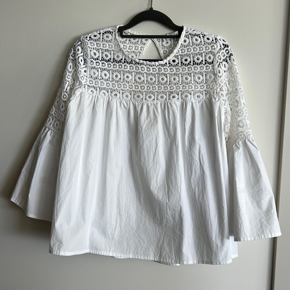 Endless Rose White Lace Top - Picture 6 of 11